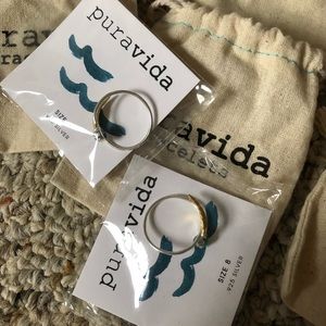 Two Puravida Feather Rings (size 8)